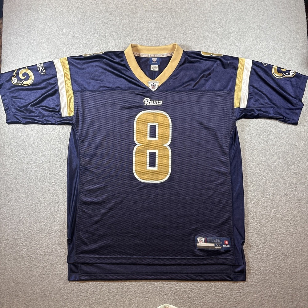 Reebok On Field St. Louis Rams Sam Bradford #8 NFL Football Jersey Adult Size XL